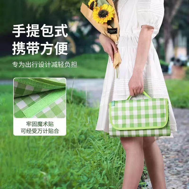 Outdoor picnic mat waterproof moisture-proof thickened mat tent mat portable storage picnic outing camping linen mat
