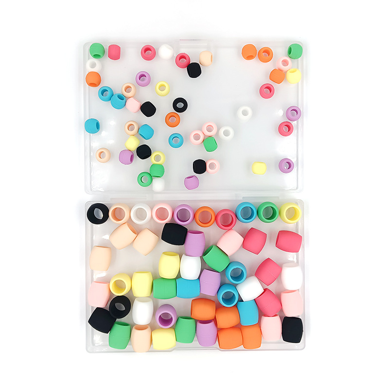 Cross-Border Silicone Beads DIY Silicone Hair Bead Accessories Children's Silicone Beads Luminous Silicone Beads Ready for Sale