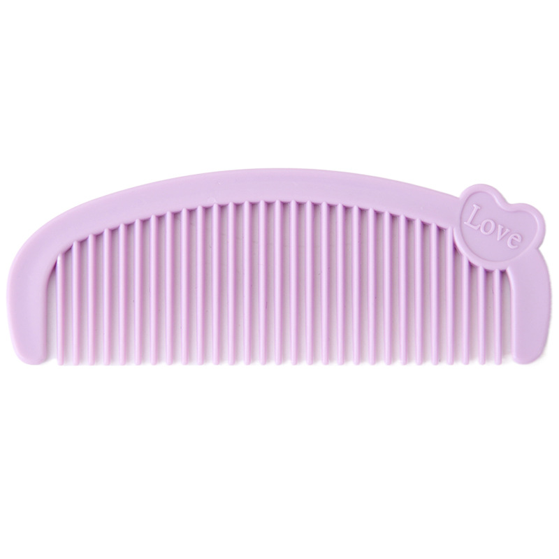 Cartoon love mini comb cute student portable hair comb home Children Baby female comb hair comb