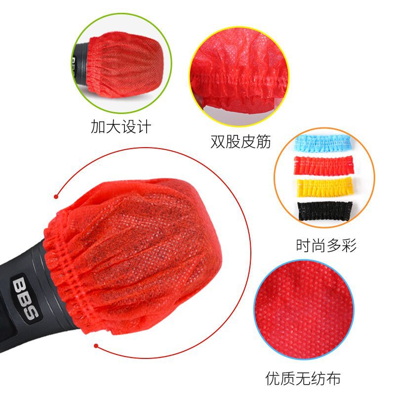 New Disposable Microphone Cover Non-woven Microphone Cover O-shaped U-shaped Wheat Cover Dust Cover Microphone Cap Spot Quick Release