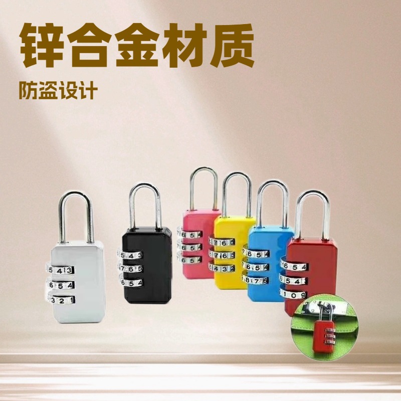 Manufacturer's In-Stock Zinc Alloy Combination Lock, Portable Mini Fingerprint Lock for Office, Home, Student Lockers, Anti-Theft