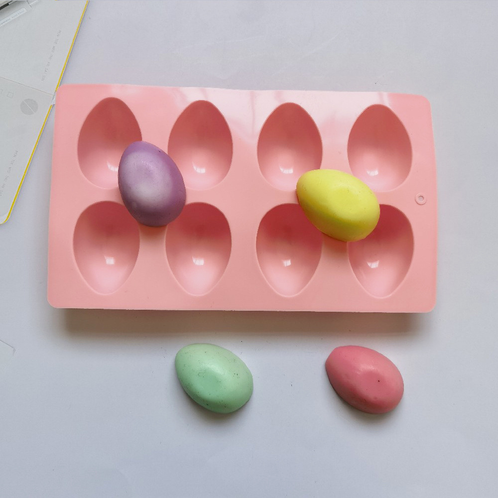 8-piece Easter egg 216 silicone mold cake ice cream pudding dessert mold soap baking utensils