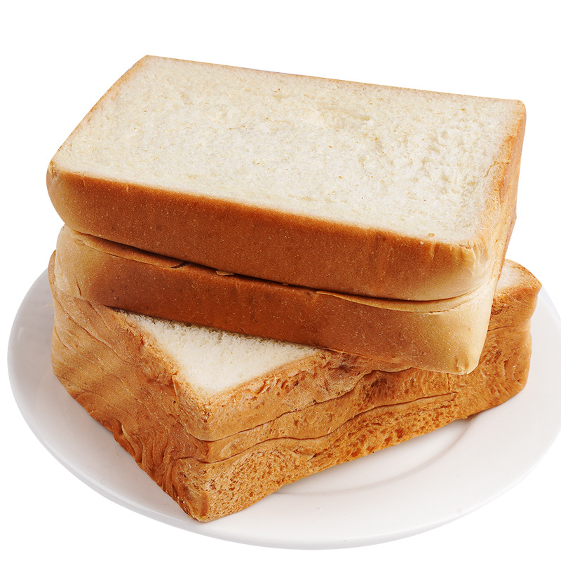 Thick-cut Toast Bread Healthy Breakfast Package Internet Celebrity Snacks Taro Flavor Milk Flavor Super Soft Sliced Pastry