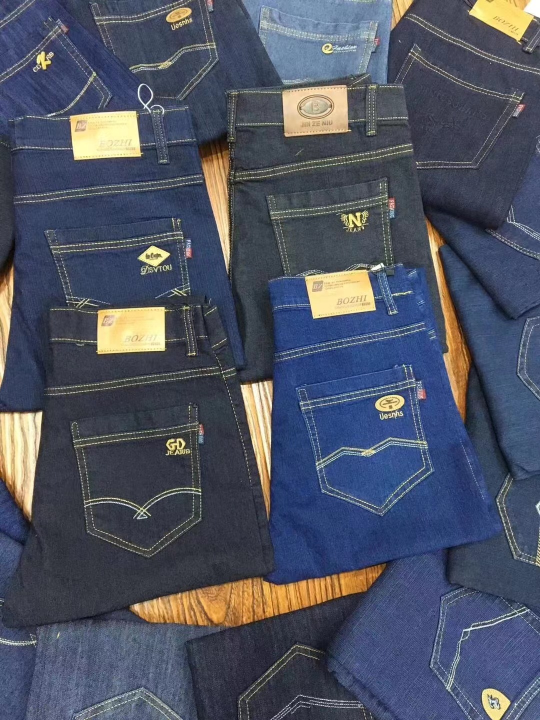 2025 Summer Business Loose Denim Shorts Men's Straight-Leg Construction Site Wear Slightly Defective Business Trousers Special for Work