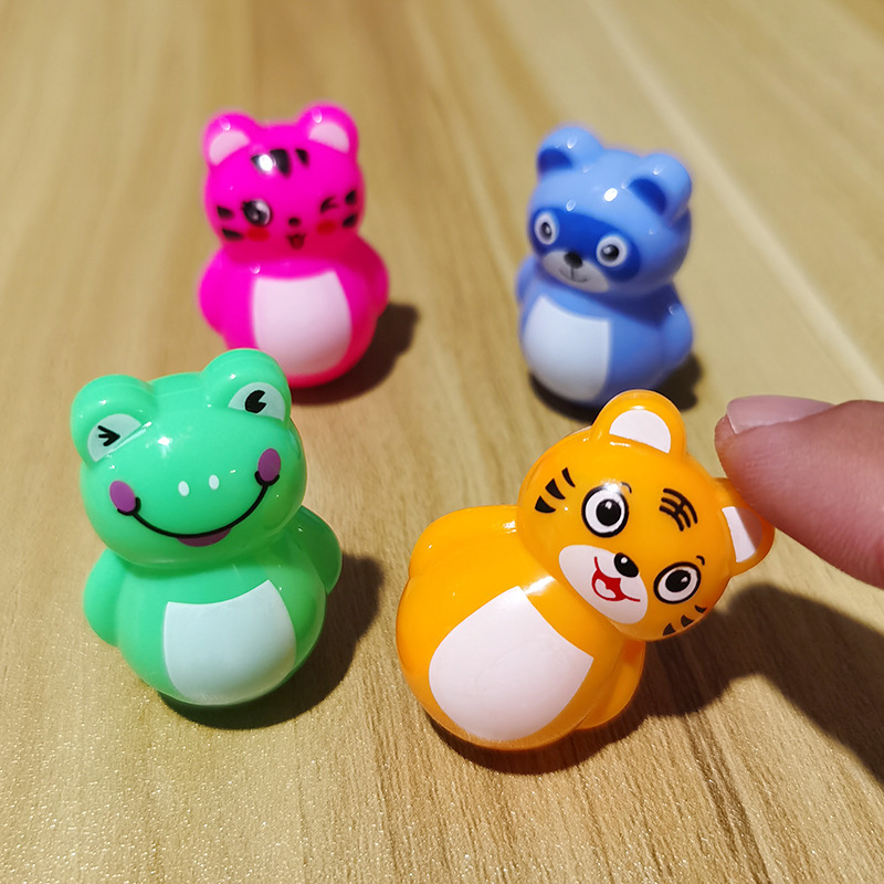 Cartoon Mini Tumbler Piggy Tiger Puzzle Traditional Casual Nostalgia Stall Toy Children's Day Prize Gift