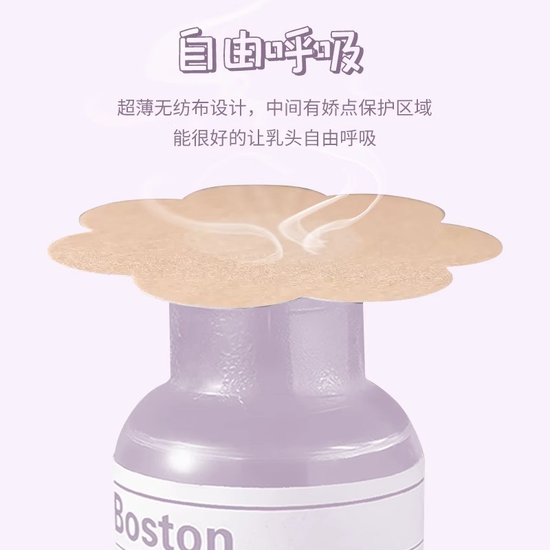 Disposable Non-woven Breast Sticker Breast Sticker Summer Thin Breathable Invisible Anti-bump Anti-running Nipple Sticker for Women and Men