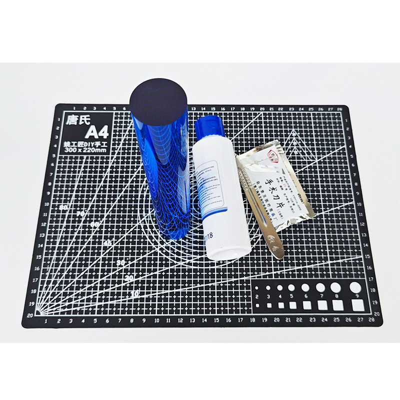 Table tennis rubber cutting platform tool rubber cutting edge cutting turntable rolling rubber stick edge protection film cutting knife table