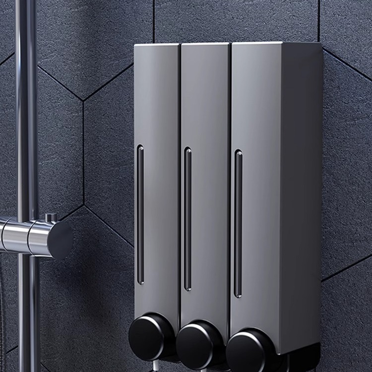 Настенный диспенсер для мыла для гостиничного санузла и кухни, диспенсер для жидкого мыла, геля для душа и шампуня