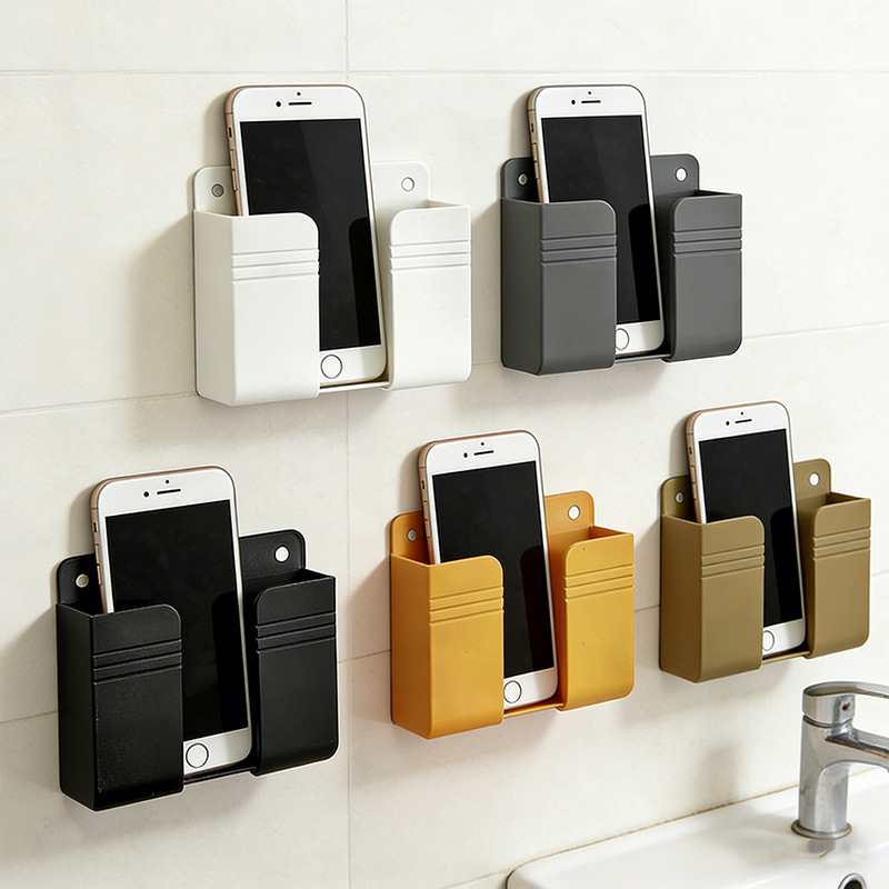 Настенная коробка для хранения пульта дистанционного управления телевизора и кондиционера, подставка для зарядки мобильного телефона, оптовая продажа