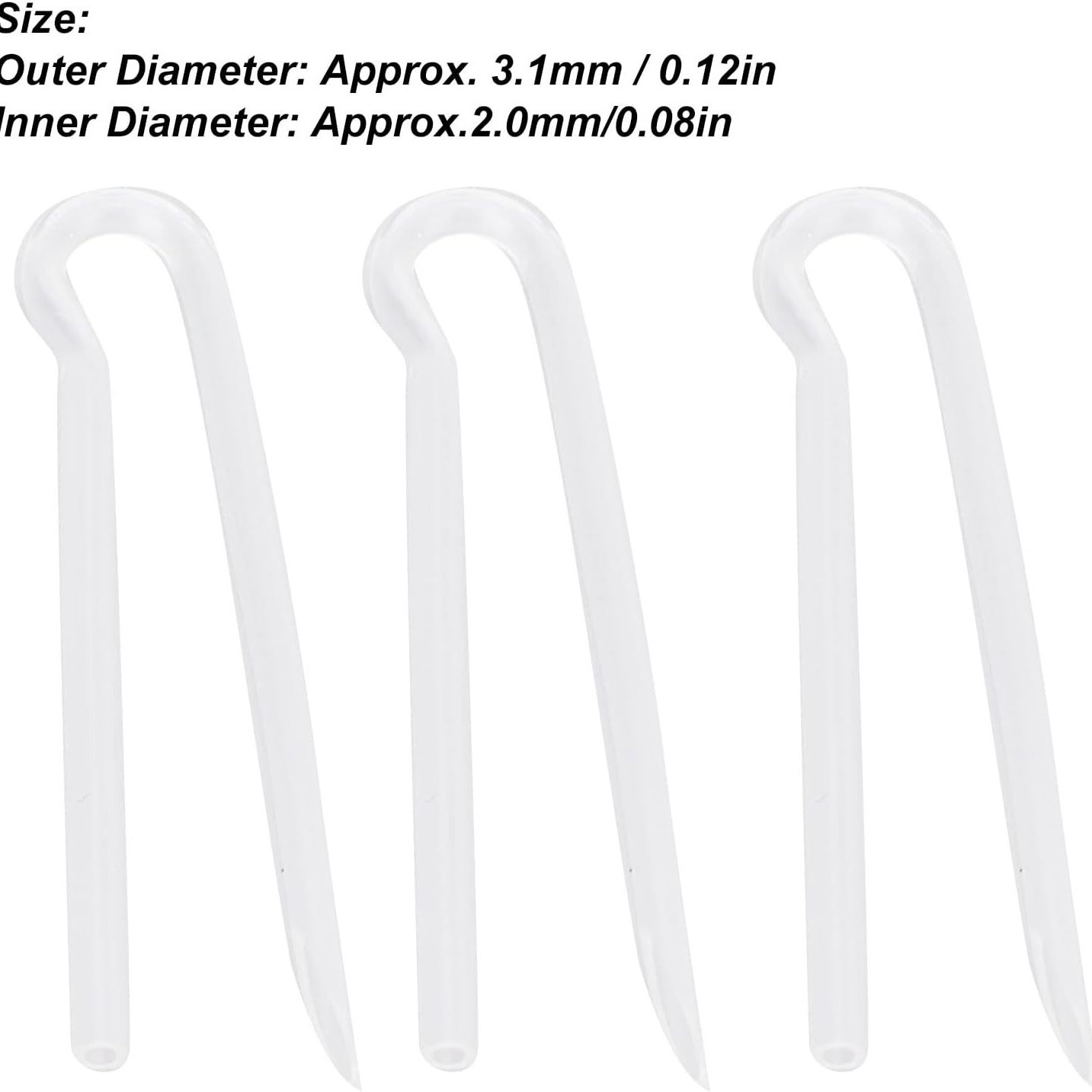 Hearing aid R-type tube sound guide tube PVC hose sound tube ear back machine sound guide tube 3.1/3.3/3.6mm hearing aid