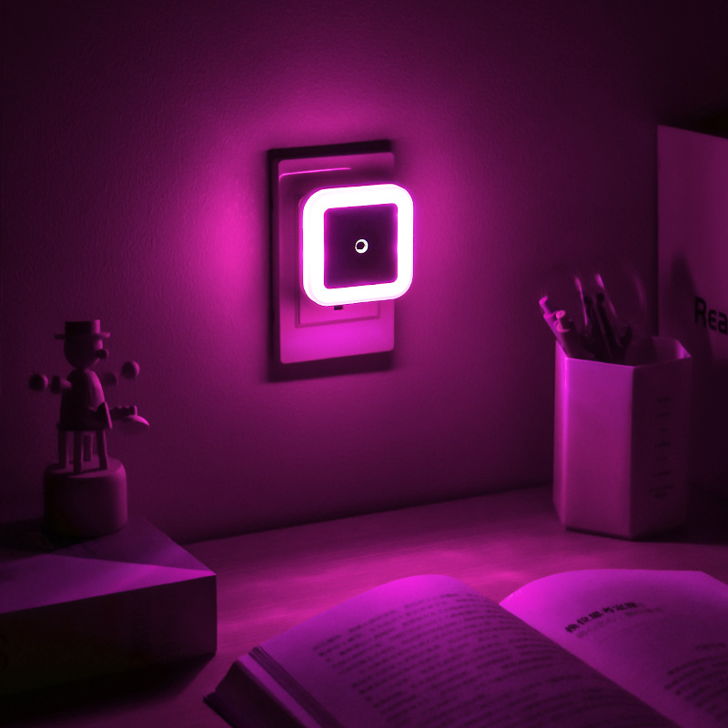 Квадратный LED умный ночник с индукцией для прикроватной зоны и коридора