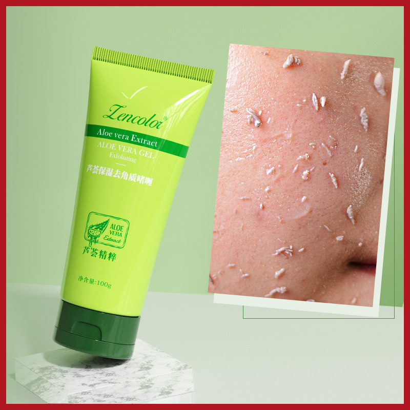 Aloe Exfoliating Facial Deep Cleansing Scrub Gentle Exfoliating Gel