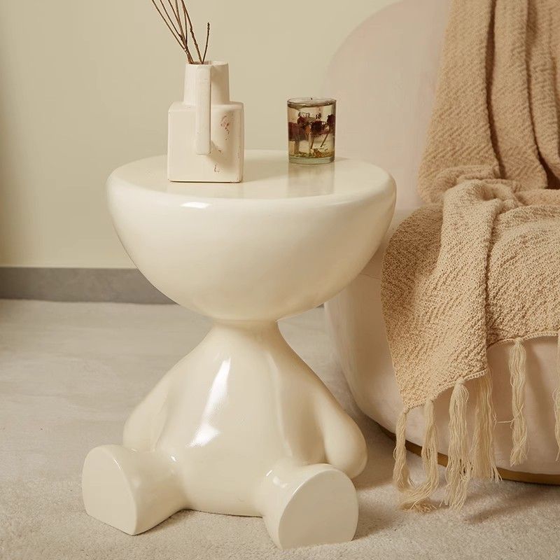 Cream Style Bedside Table Simple Modern Bedroom Home Storage Rack Small Coffee Table Creative Sofa Side Table Bedside Table