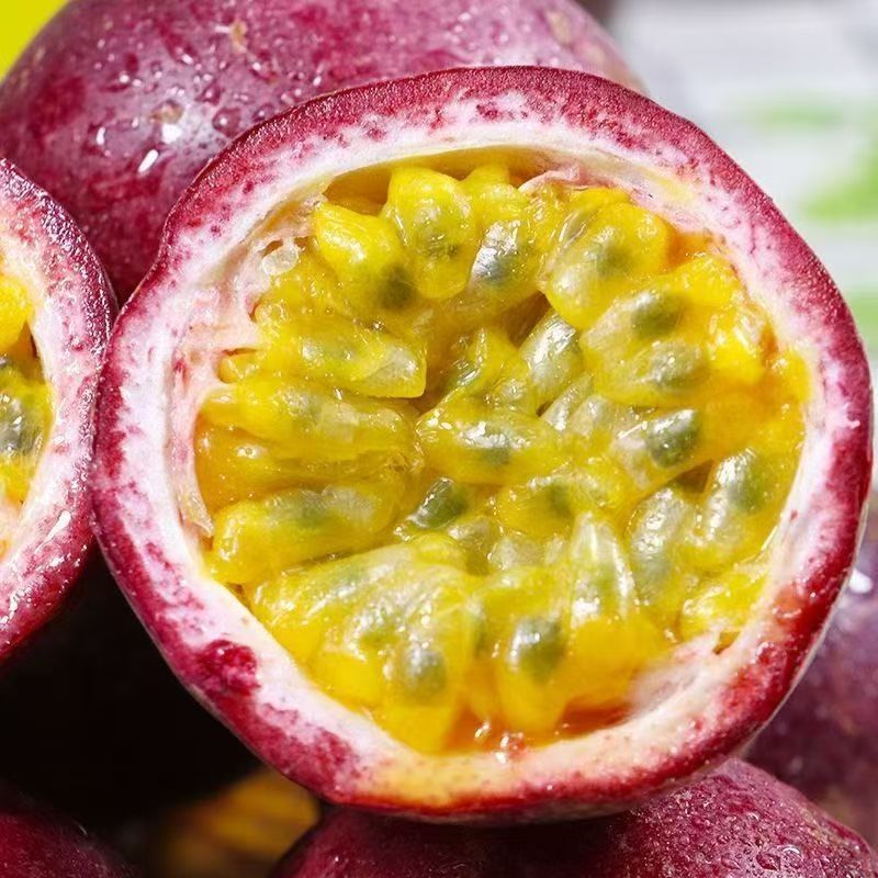 Fresh Seasonal Purple-Skinned Passion Fruit from Guangxi and Yunnan, Picked Directly from the Tree, Suitable for Fruit Tea, Sweet and Sour, Whole Box Factory Wholesale