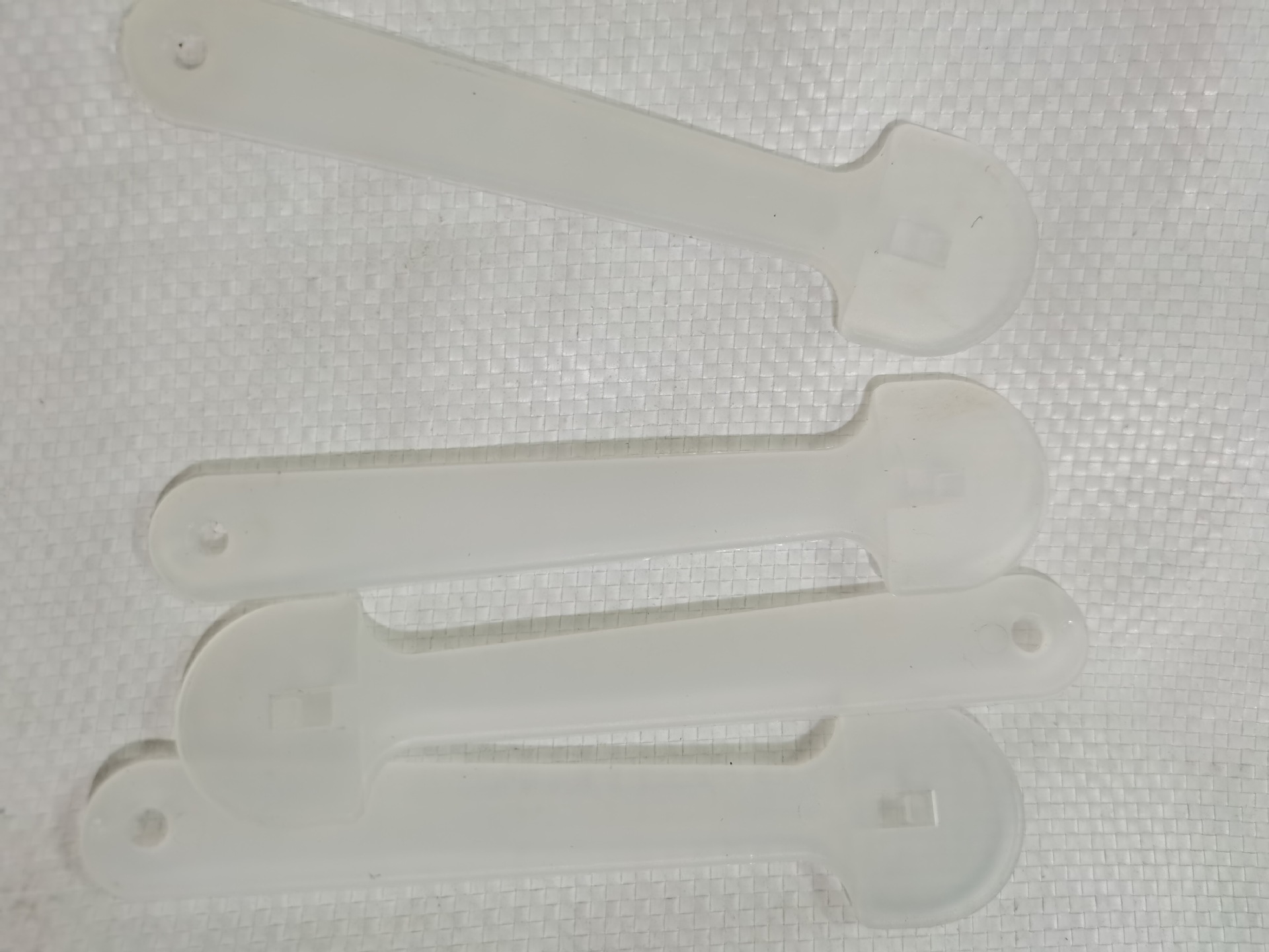 Transparent advertising fan handle big head handle transparent pvc single-sided concert support advertising fan handle thickened hand