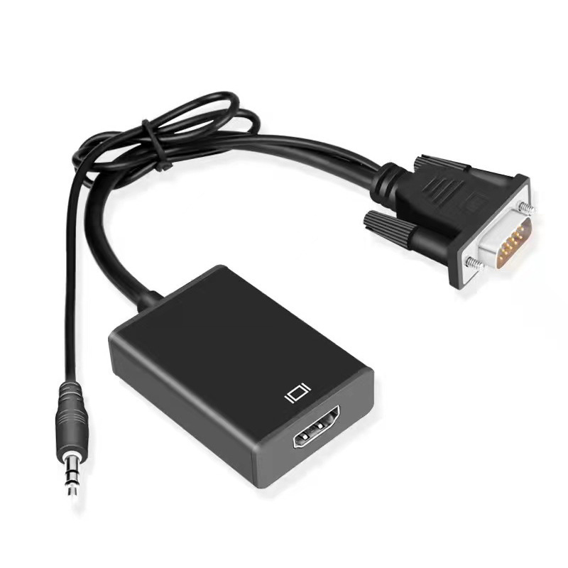 Vga to HDMI Converter with Audio Vga Male to HDMI Female Adapter Same Screen Device High Definition Cable Adapter Cable