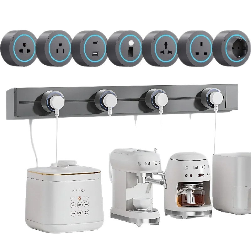 Zw Track Socket Mobile Slide Rail Sliding Plug Rail Sideboard Removable Track Plug Slide Rail Plug Slide