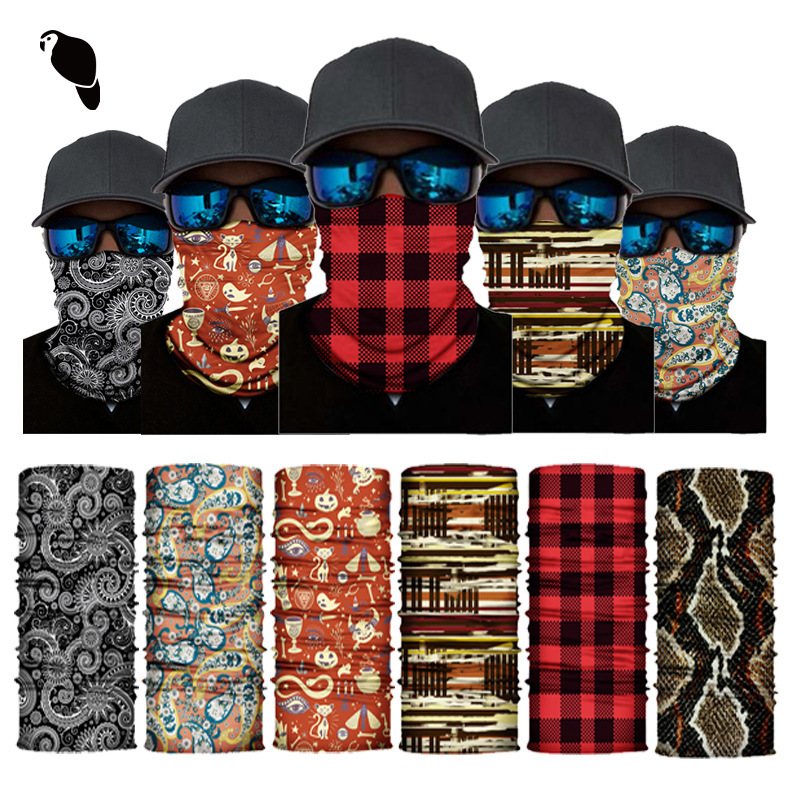 Pattern Series spot Magic Turban outdoor riding sunscreen windproof mask sports sweat-absorbent seamless scarf