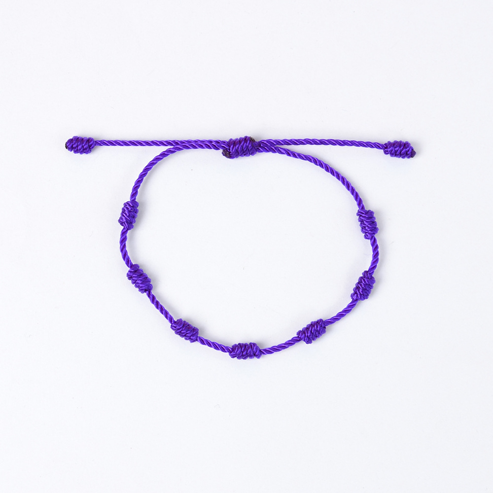 Factory Outlet Seven Knot Woven Bracelet AliExpress Cross-border Europe and America Amazon Hot Hand Rope Peru Knot Handmade