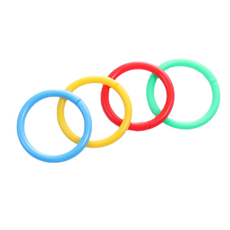 Color plastic removable cover loose-leaf paper fixed buckle loose-leaf ring binding ring binder ring coil ring binding