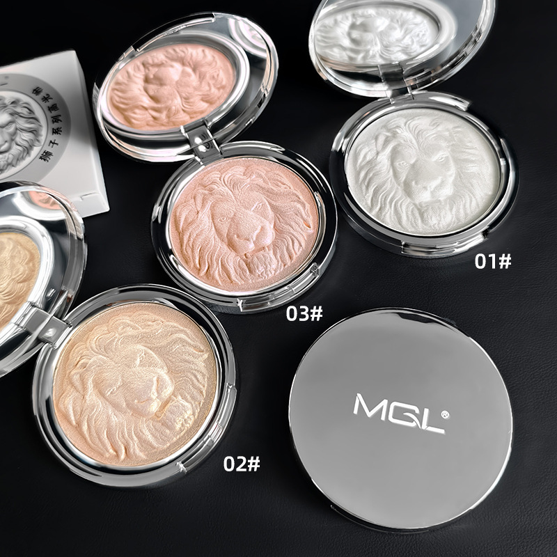 Mgl Lion Head Series Highlighting Powder Mashed Potato Sparkling Face Three-Dimensional Brightening Pearlescent Ginger Color Fine Sparkling Student