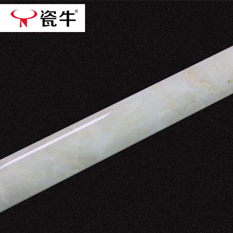 Tile Corner Strip Cream Style L-Shaped Stone Plastic Edge Strip Jazz White Extremely Narrow Wall Corner Anti-Collision Edge Pvc Corner Protection Strip