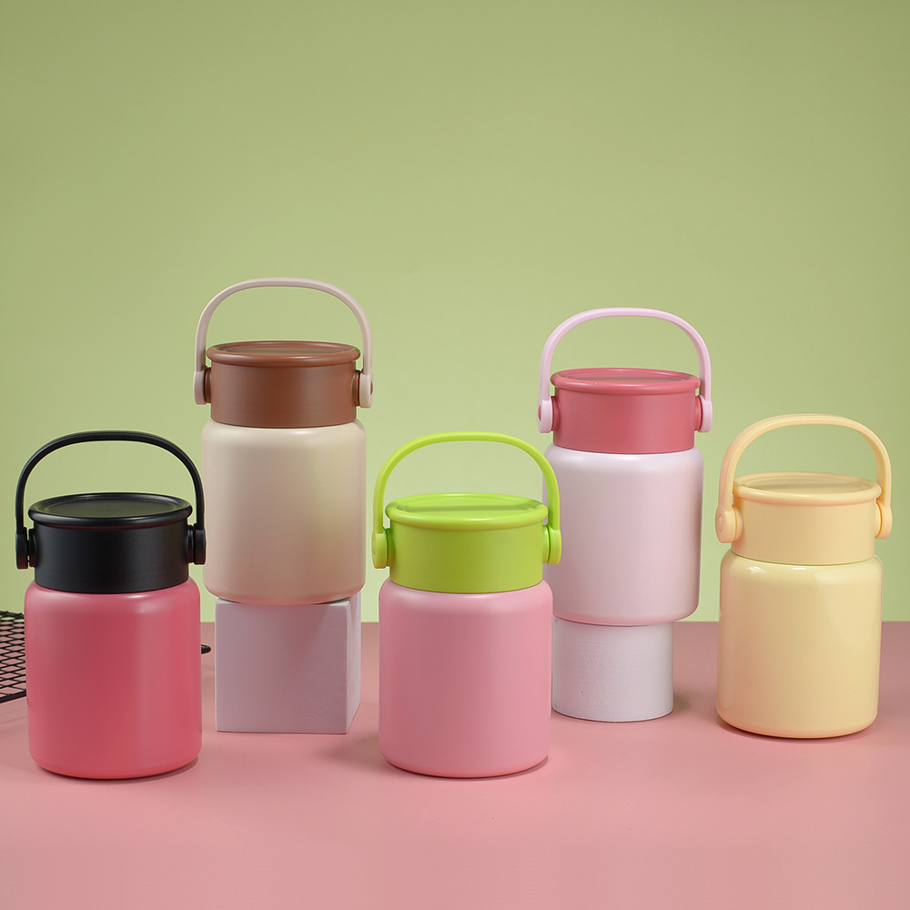 Тушеная чаша из нержавеющей стали 316, портативный термос для офисных работников, серебристая чаша для каши и тушеного мяса с лазерным логотипом