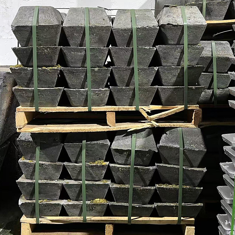 Dongguan Manufacturer Spot Wholesale 85% Metal Antimony Ingot, Lead Alloy Material for Fishing Lead Sinkers, Antimony Ingot Available