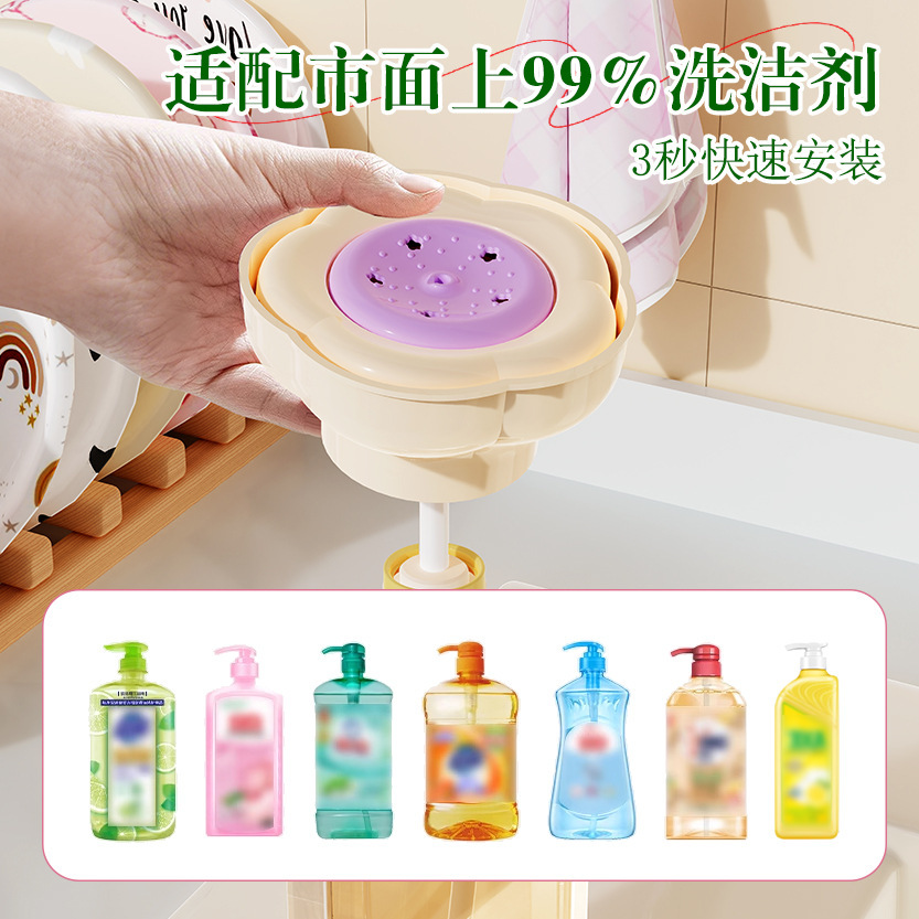 Sink Press Dispenser Kitchen Household Dishwashing Liquid Gadget Soap Dispenser Hand Sanitizer Portable Detergent
