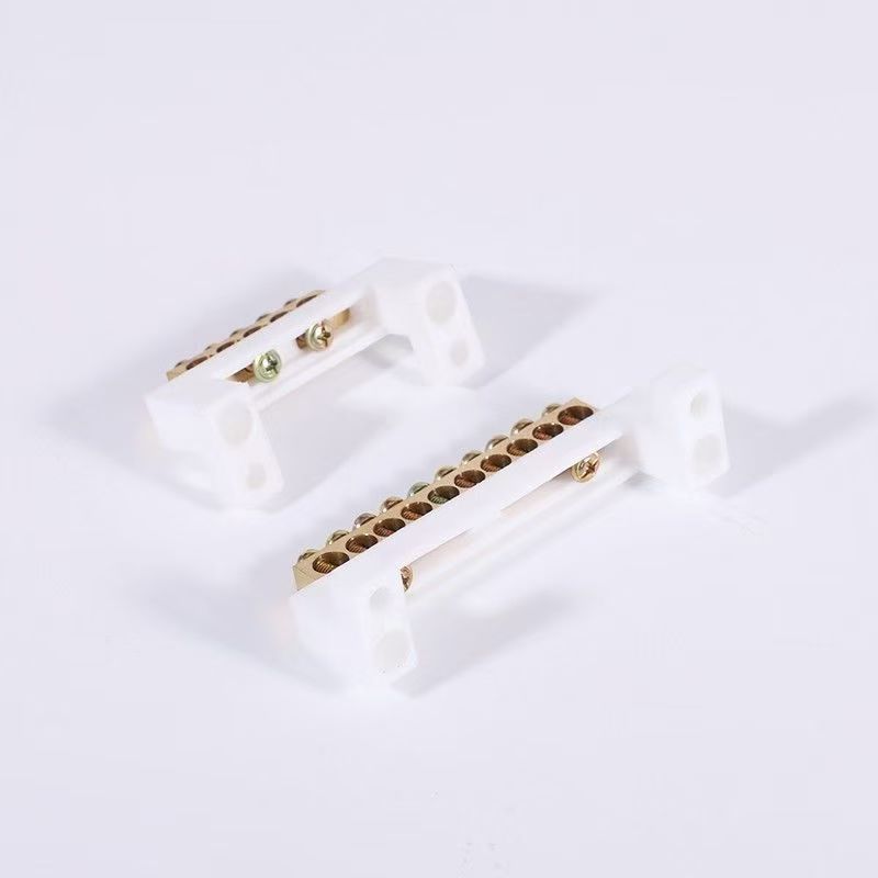 Terminal Block Zero Line Block Zero Ground Block 5-15 Position Copper Bar Grounding High Bridge Type Terminal Block