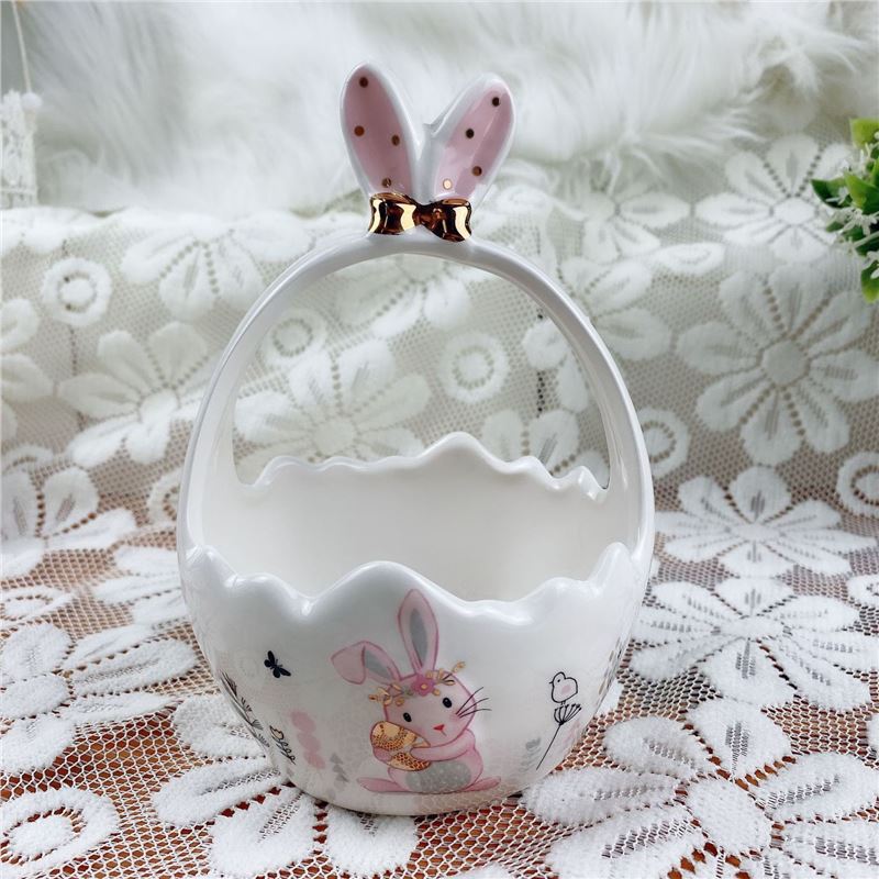 Керамическая корзина в европейском стиле, креативное хранилище для сувениров