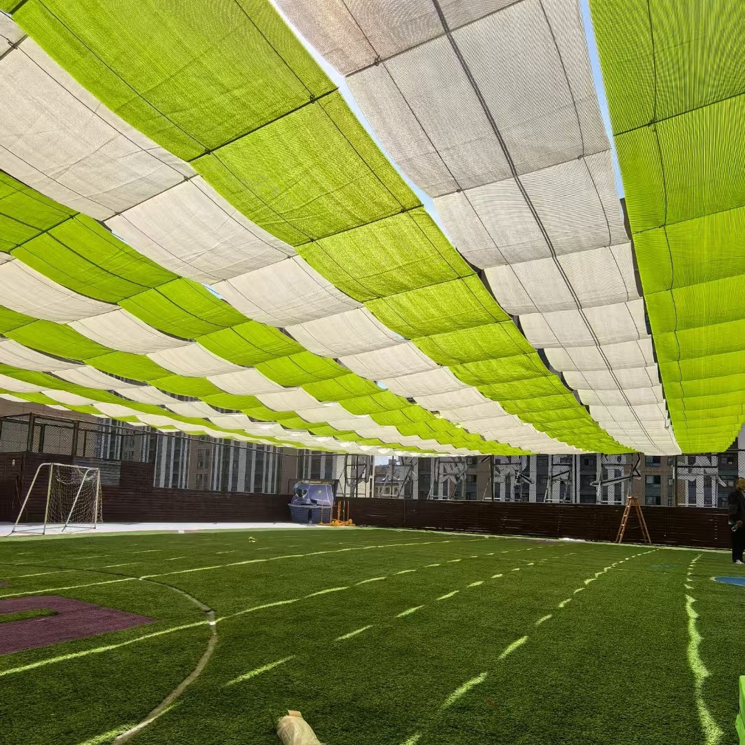 Kindergarten Sunshade Net, Scenic Pool Retractable Sunshade Canopy, Outdoor Wave Canopy, Electric Sunshade Net