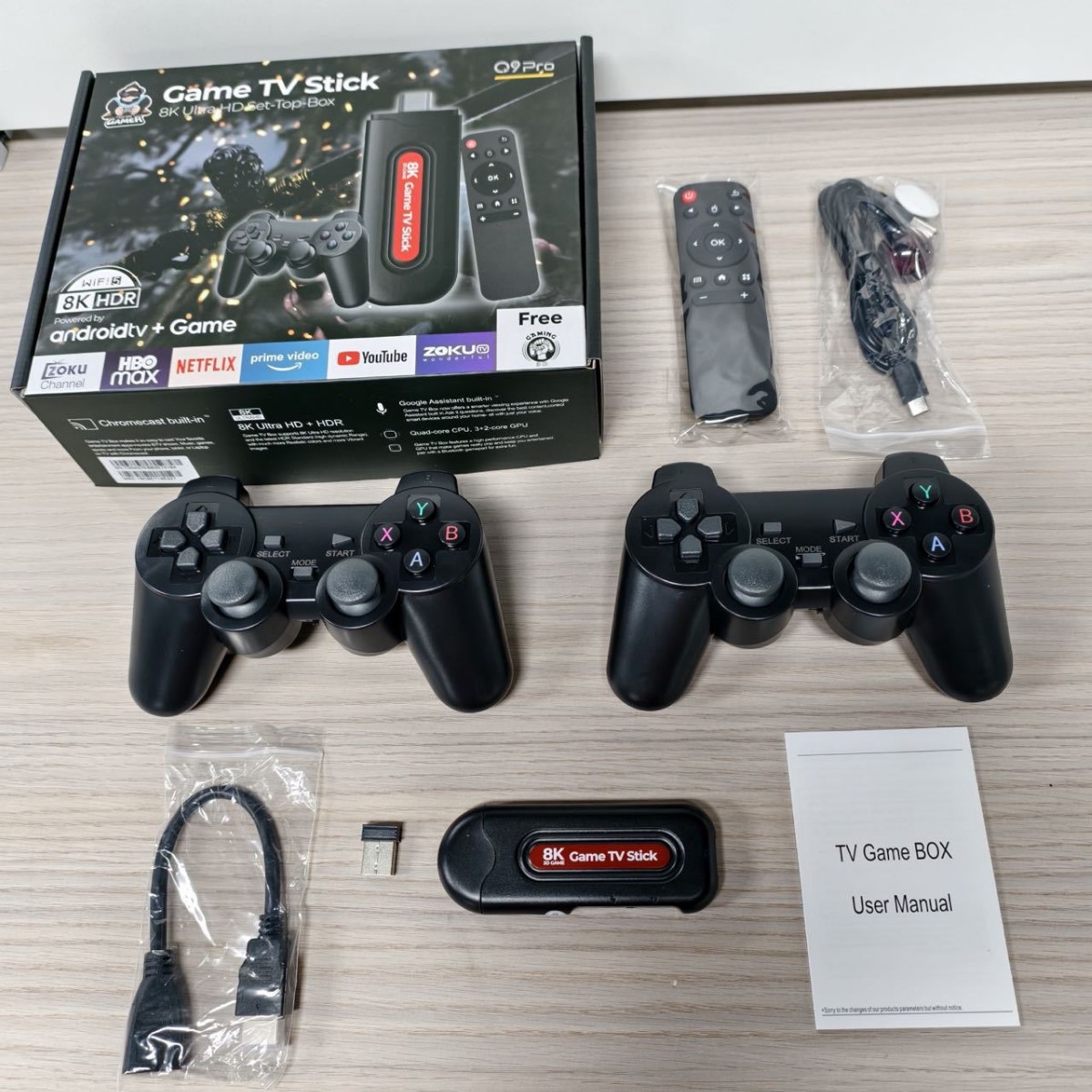 Cross-Border Q9Pro Game Controller Wireless Doubles Game Controller Hd Android Game Console Accessories Home Version