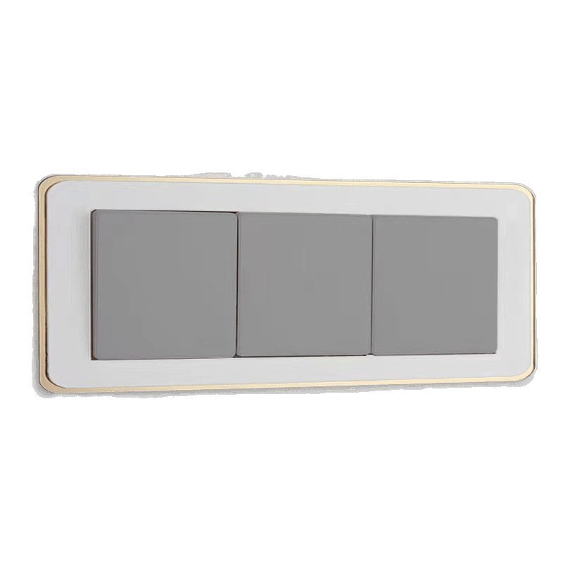 Light Luxury Style Switch Sticker Protective Cover Living Room Non-Stick Waterproof Household Modern Switch Socket Simple Socket Decoration