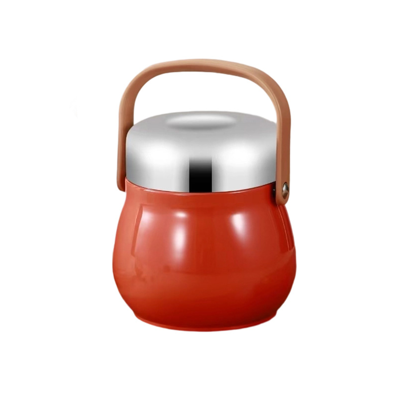 Cute Thermal Lunch Pot with Rice, Suitable for Home and Office Use, Portable Stainless Steel Insulated Lunch Box for Students