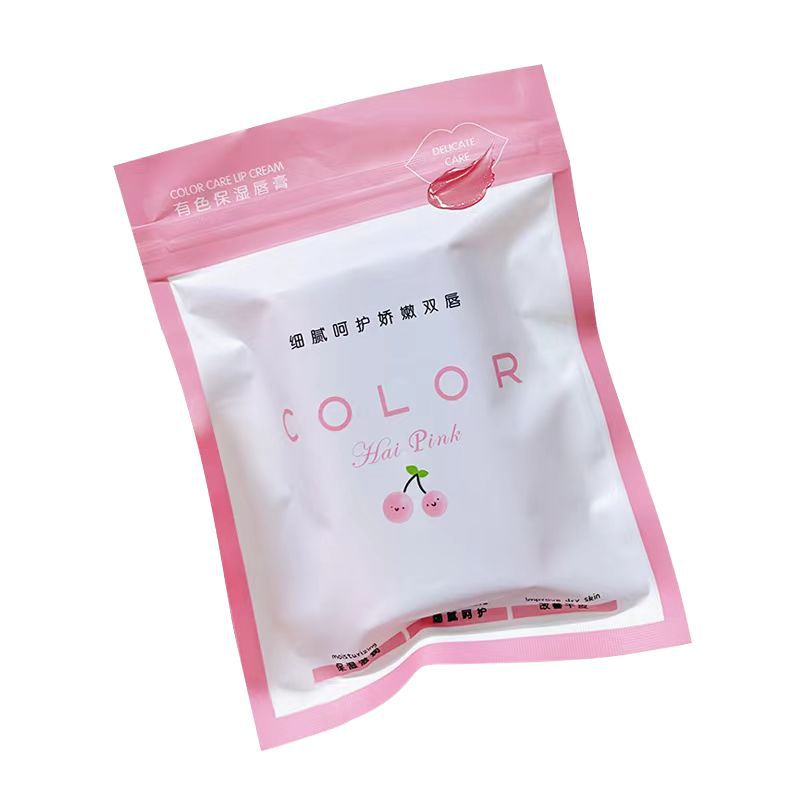 HAIPINK Three Pack Colored Moisturizing Lip Balm Lipstick Moisturizing Fading Lip Pattern Anti-dry Cracking Joker