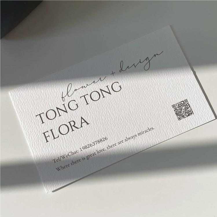Картон с индивидуальным дизайном, флористическая визитка, простая карточка, тег, специальная бумага, бесплатная доставка