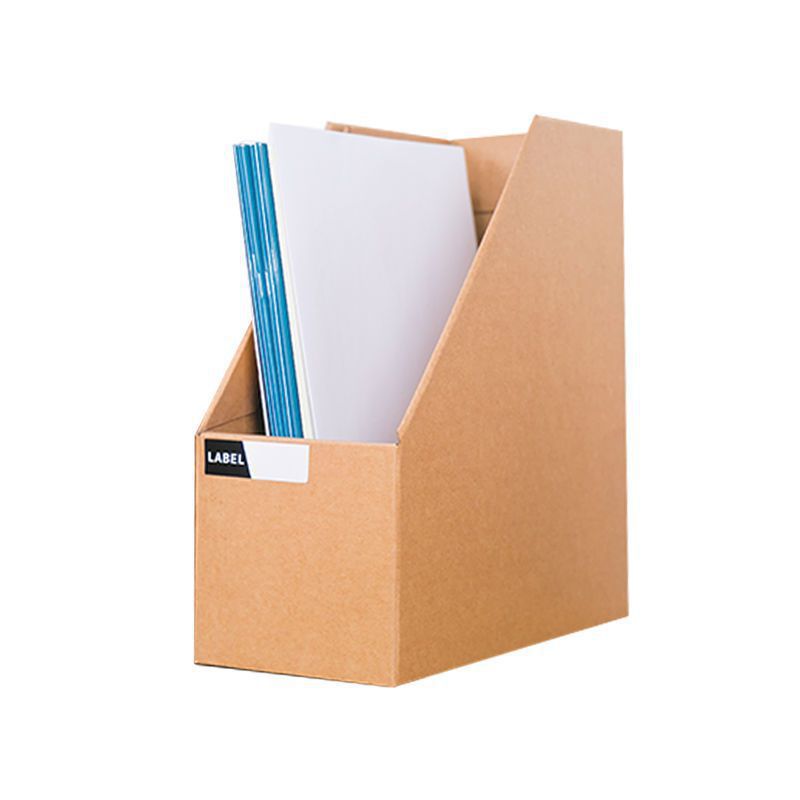 Book Folder Desktop Storage Box Paper Bookshelf Office Stationery Student Creative Simple Book Stand Box Organizer