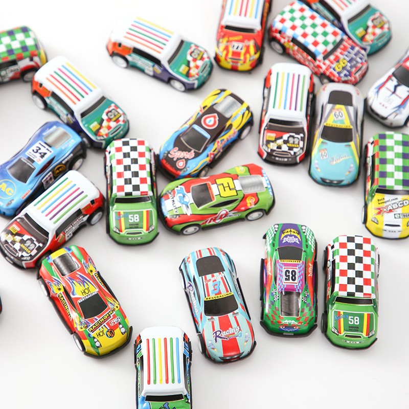 Wholesale Tiktok Popular Alloy Cars, Tinplate Cars, Children's Toys, Simulation Model Ornaments, Bulk Pull-Back Cars, Small Cars