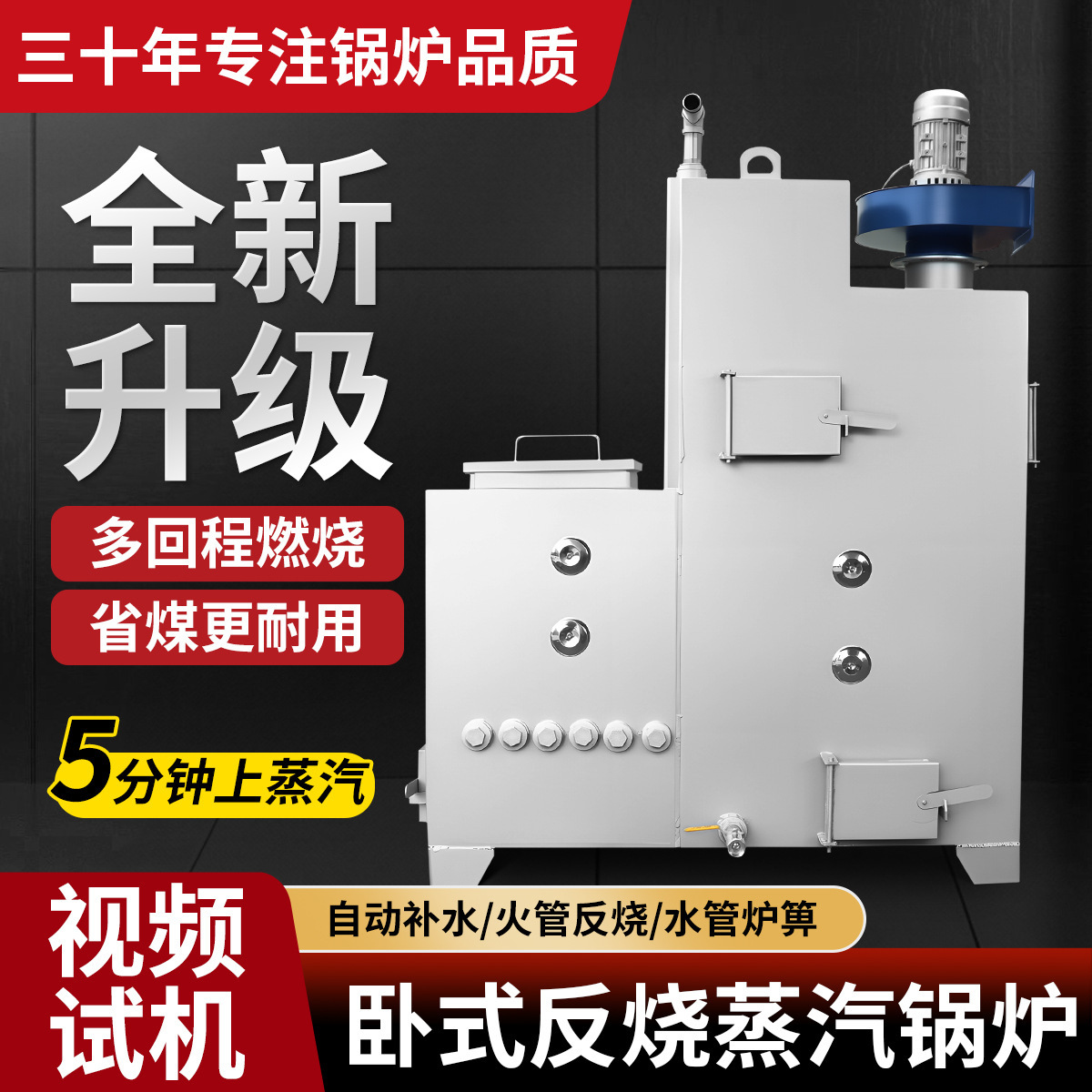 Горизонтальный паровой котел, угольный, дровяной, коммерческое пивоварение, стерилизация съедобных грибов, варка булочек, лечебные материалы, реверсивное сжигание, бездымный котел
