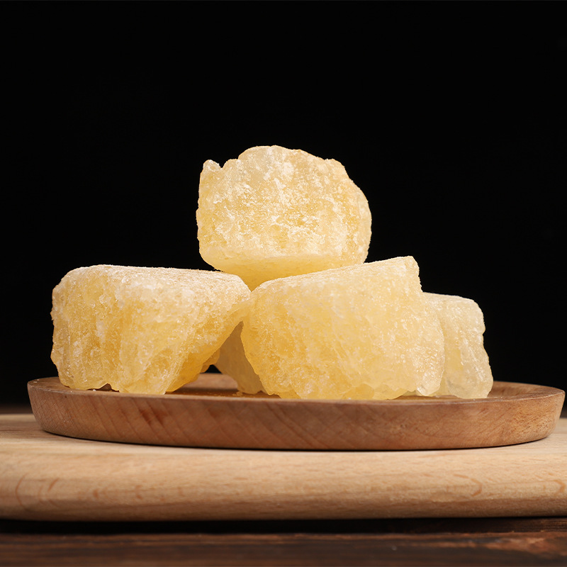 302g Yellow Rock Sugar Bagged Polycrystalline Sugar Cane Old Rock Sugar Baking Household Condiment Soup Manufacturer Wholesale Brown Sugar