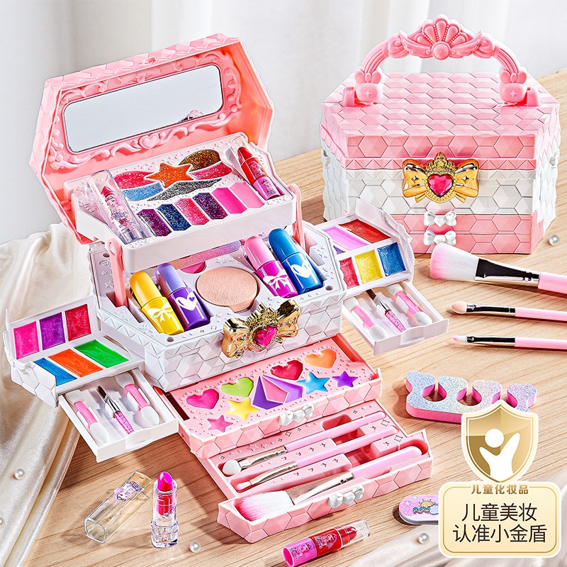 Косметика для девочек Набор для макияжа с помадой и лаком для ногтей Подарок на день рождения