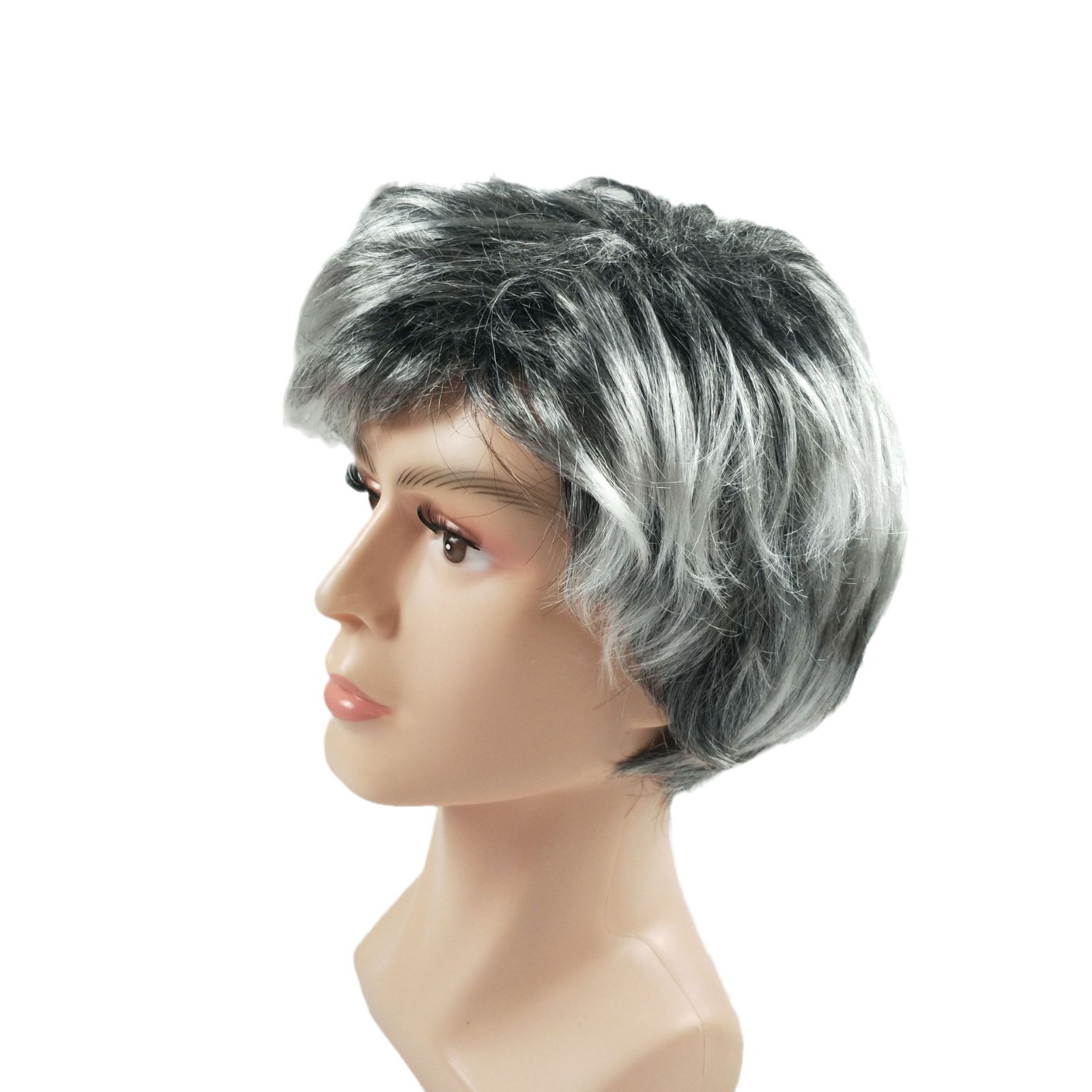Halloween Grandpa Wig Prom Christmas Performance Props Middle-Aged and Elderly Men Dress up Masquerade Wig