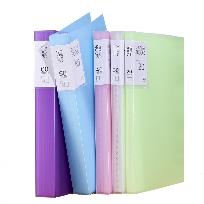 A4 Information Book Transparent Multi-Layer Loose-Leaf Folder Pp Student Certificate Test Paper Storage Book File Pregnancy Check Music Score Folder