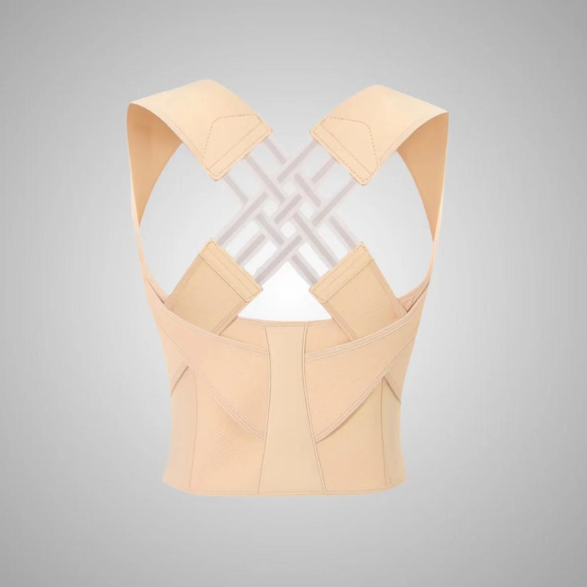 Push-Up Chest Straightening Correction Belt Fitness Bench Press Shoulder Training Belt Open Shoulder Auxiliary Belt Open Back Belt New Style