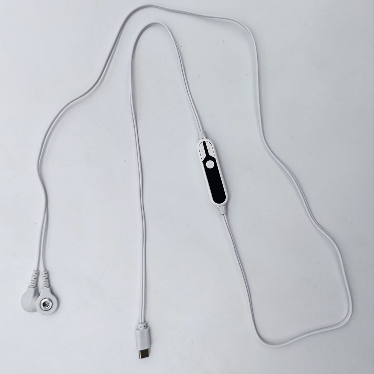 Manufacturer Wholesale One-To-Two Type-C Digital Display Pulse Massager Mobile Phone Physiotherapy Button Massage Wire Control