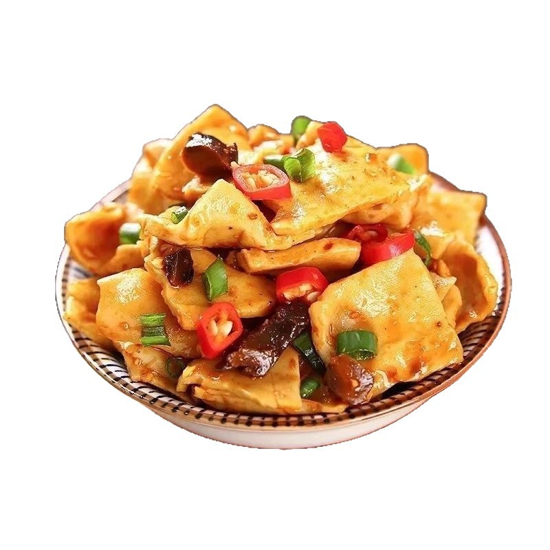 Shiitake Mushroom Dried Tofu, Five-Spice and Spicy Flavor, Individually Packaged, Satisfying and Delicious Dormitory Snacks, Ready-To-Eat for Binge-Watching