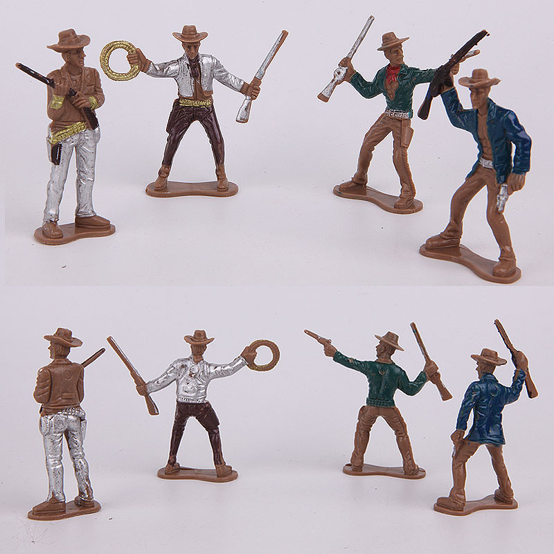 Native American Indian Doll Plastic Western Denim Police Psychological Figure Decoration Cognitive Education Teaching Aware