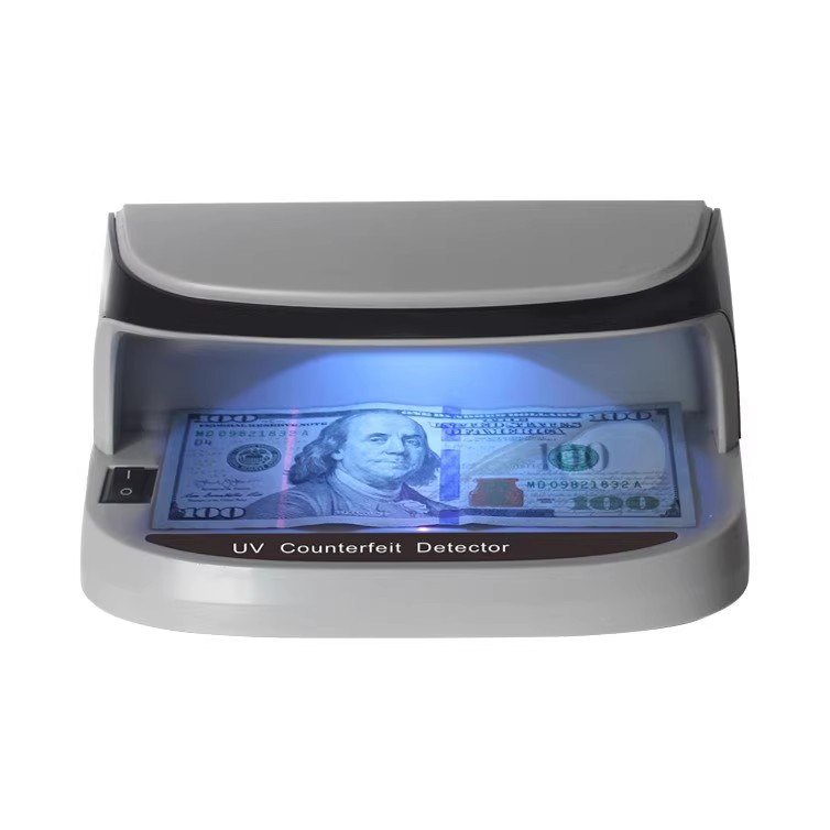 Small Mini Desktop Money Detector Battery Portable Purple Light Multi-currency Fluorescent Lamp Money Detector Lamp