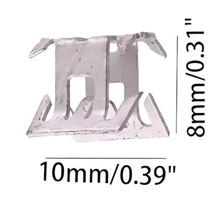 Металлическая пряжка для автомобиля, оцинкованный стальной зажим V-образной панели, U-образный железный зажим, пряжка для сиденья, штампованные детали